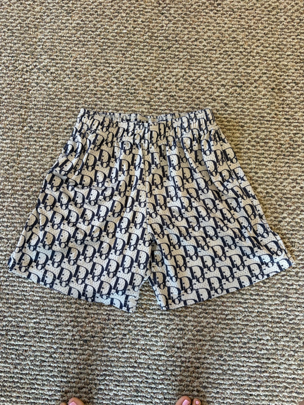 Bravest Studios Navy and White Patterned Men's Athletic Shorts